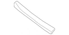 Radiator grille molding right Subaru XV Crosstrek 18-20 gray