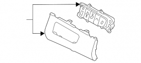 Front panel button block Hyundai Elantra AD 17-20 under BSM without cover