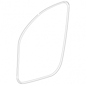 Front left door seal Mercedes W167 GLE 350 450 20-24 worn
