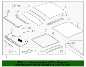 Mercedes H247 GLA 20-26 panoramic motor glass