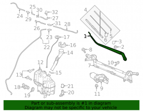 Left wiper arm Mazda 6 13-17