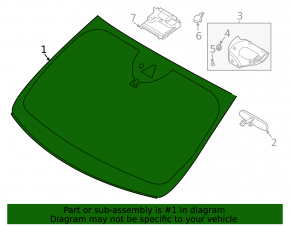 Ford Escape MK4 20-22 windshield for rain sensor and camera, XYG, sand