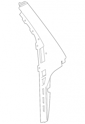 Door trim, side, rear, right, Land Rover Range Rover Sport 15-22 rear
