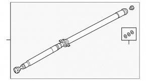 Land Rover Range Rover Evoque 19-24 rear driveshaft