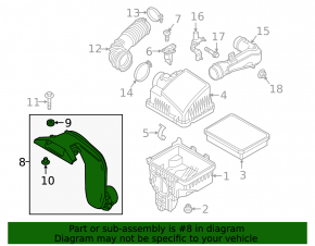Air intake Mazda CX-9 16-