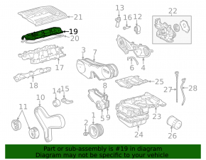Front Valve Cover 3MZ-FE Toyota Highlander 08-13