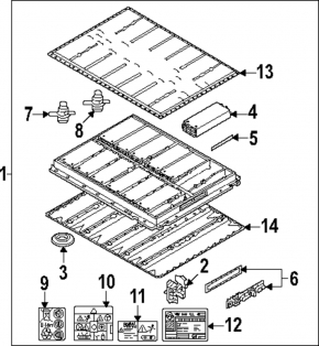 Volkswagen ID.4 23-25 VVB battery module for 62 kWh