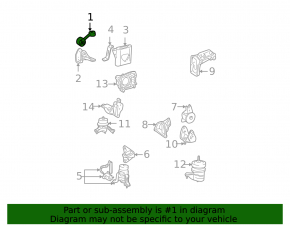 Engine bracket upper right Lexus RX300 RX330 04-09
