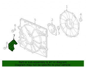 Honda CRV 20-22 hybrid cooling fan motor guard