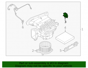 Actuator motor drive heater ventilation Nissan Murano 25-26