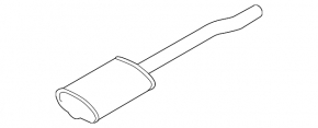 Exhaust line middle part Volvo V90 17-22 usa