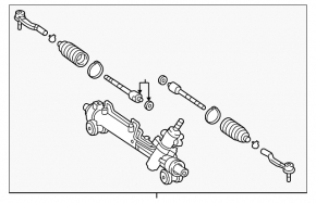 Steering rack Toyota Camry v40 hybrid