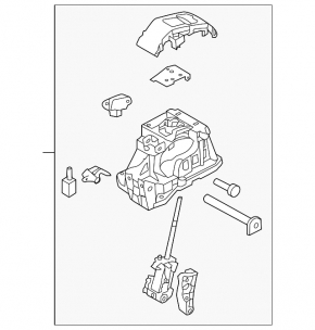Gearbox shifter Hyundai Elantra UD 11-13 prerest automatic transmission