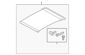 Panoramic blind Audi Q7 16- black