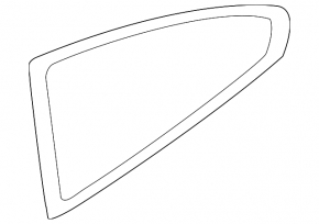 Window blind glass rear left BMW 4 F32 14-20 Coupe chrome