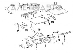 Spare tire carrier for Lexus RX300 98-03