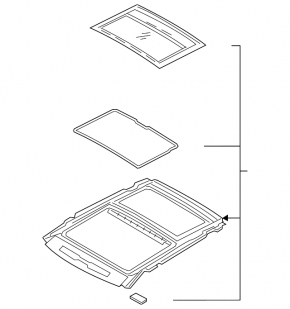 Sunroof assembly Mitsubishi Eclipse Cross 18 - panorama
