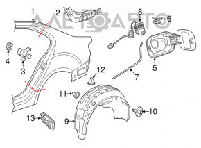 VW Jetta 11-18 USA Fuel Door Lock