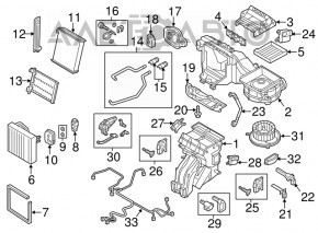 VW Jetta 19-26 heater fan motor without relay