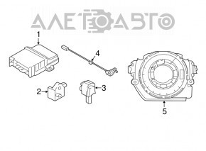 BMW X2 F39 18-23 SRS Airbag Computer Module
