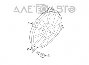 Radiator Shroud Diffuser Assembly for Dodge Journey 11-20 2.4 3.6
