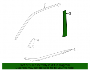 Front right side door trim for Lexus LX 22-26