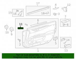 Front Left Seat Memory Buttons Lexus ES300h ES350 13-18