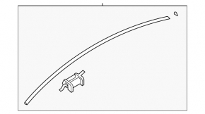 Right roof lining for Hyundai Sonata 11-15 missing clips
