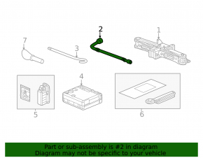 Acura MDX 14-16 2-hole lug wrench