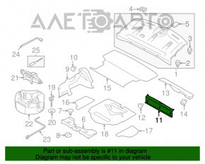 Trunk opening trim Subaru Impreza 4d 17-23 GK