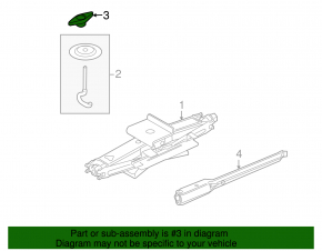 Spare Wheel Mount Ford Flex 09-19