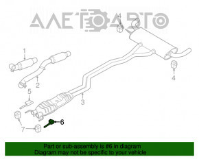 Muffler bracket center left Lincoln MKX 16-18