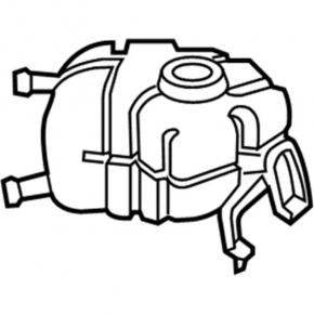 Lincoln MKX 16 Coolant Expansion Tank - Without Cap