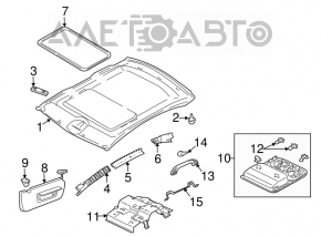 Right ceiling handle for Mitsubishi Galant 2012