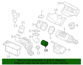 Intake manifold on compressor Nissan Pathfinder 13-14 hybrid