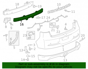 Chevrolet Volt 11-15 Rear Bumper Absorber