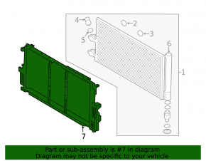 Radiator mounting frame Volvo XC60 18-21