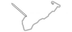 Left trunk lid shock absorber BMW 7 F01 11-15
