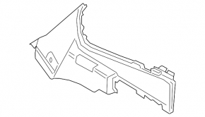 BMW X7 G07 19-25 Anthracite rear right lower front arch trim