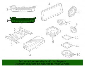 Multimedia Control BMW X1 F48 16-22 without CD Drive