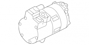 BMW 7 G11 G12 16-17 B58 Air Conditioning Compressor