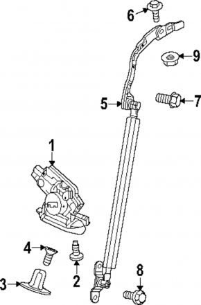 Trunk door hinge right Honda CRV 23-