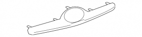Toyota Camry v40 10-11 trunk lid trim with emblem, chrome, without camera