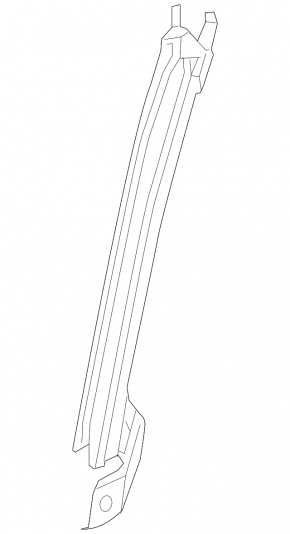 Front left door glass guide Nissan Altima 13-18 rear