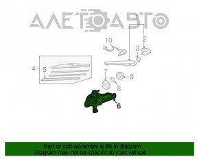 Rear wiper motor Lexus RX300 RX330 RX350 RX400h 04-09