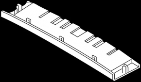 Ceiling trim rear Infiniti QX30 17- plastic black, scratches