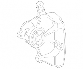 Rear left caliper Mercedes W213 E 300/350 17-23 AWD electric