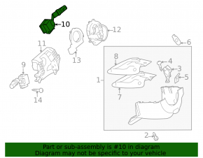 Right steering column switch for Mazda3 03-09