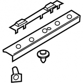 Front right door sill plate for Ford Fusion mk5 17-20, black