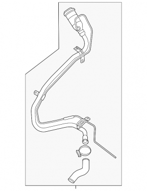 Fuel filler neck for Ford Transit Connect MK2 13-2.5